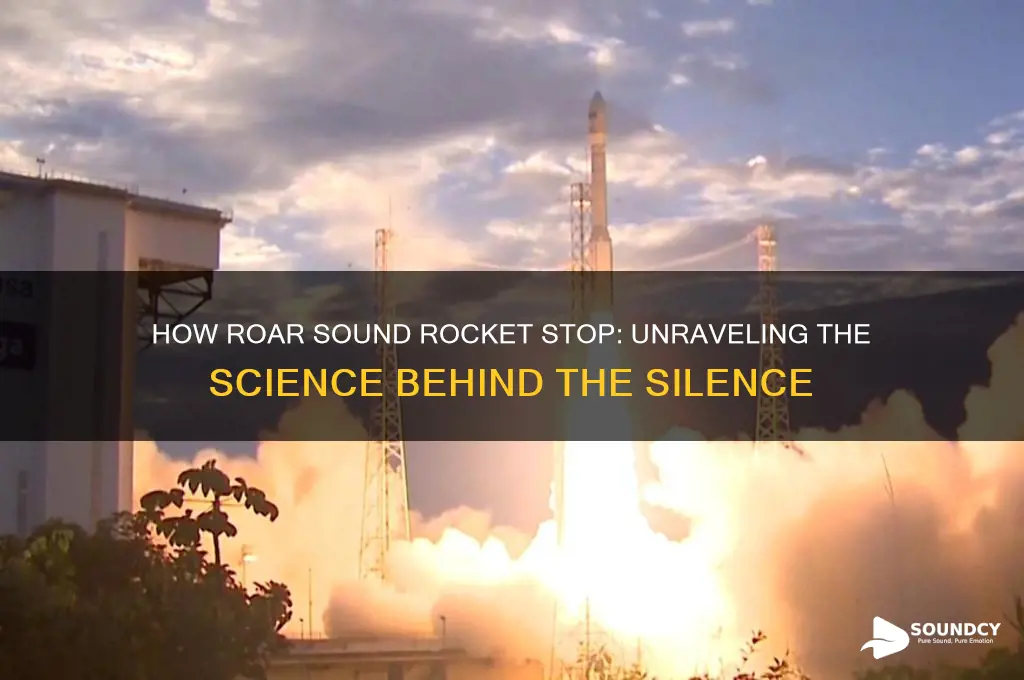 how does roar sound rocket stop