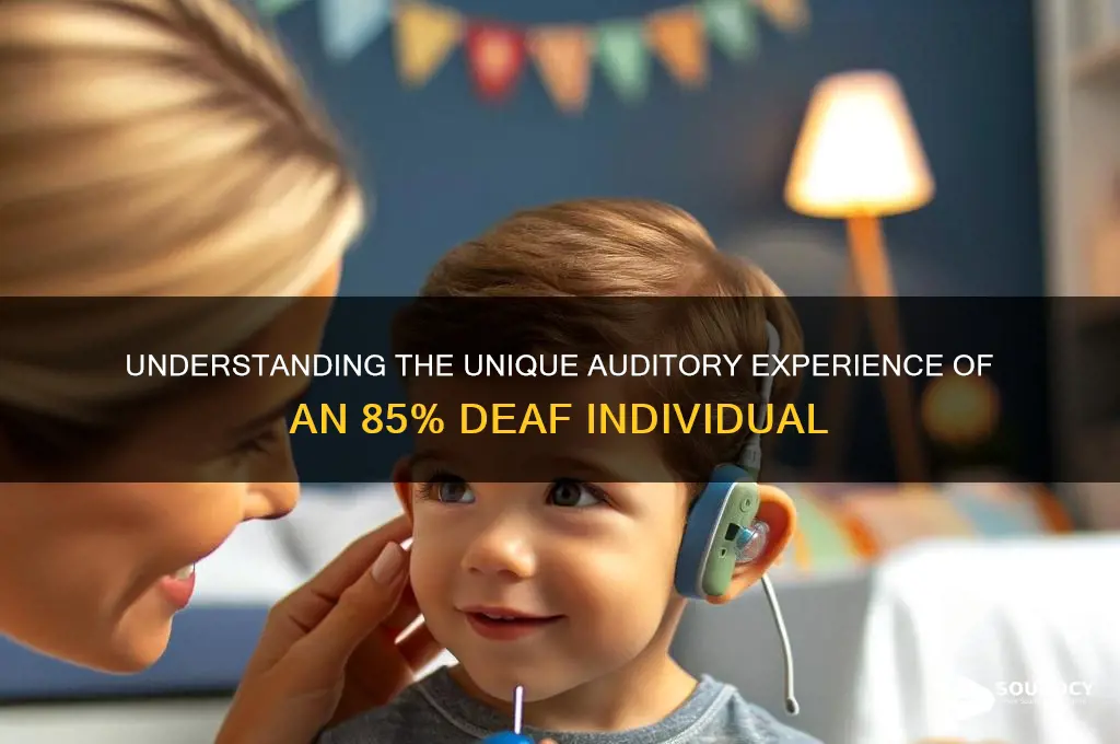 how does someone 85 deaf sound