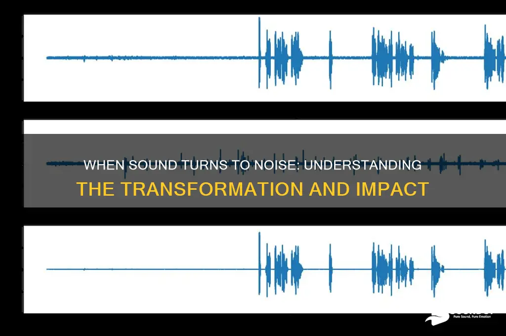 how does sound become noise
