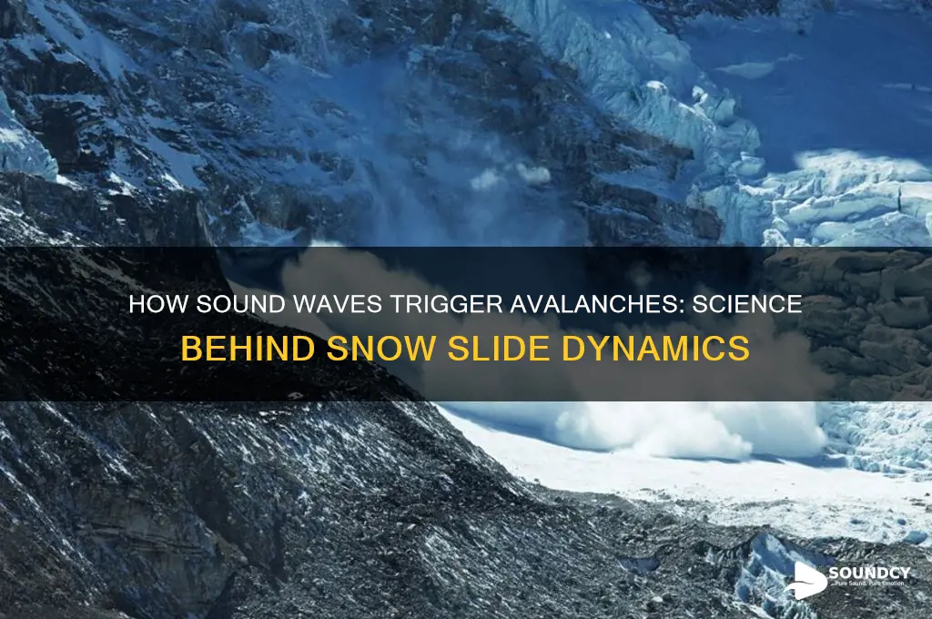 how does sound cause an avalanche