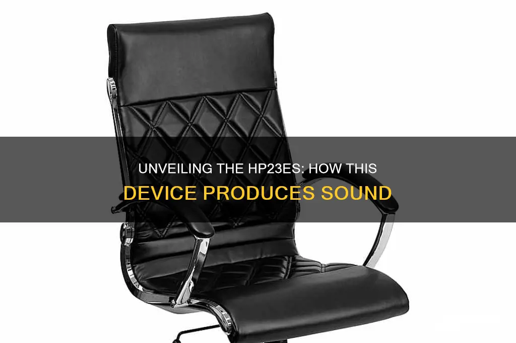 how does sound come from hp23es