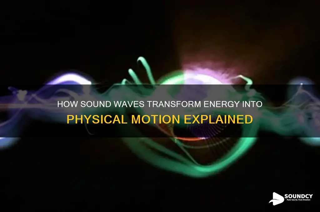 how does sound energy cause motion