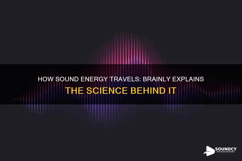how does sound energy travel brainly