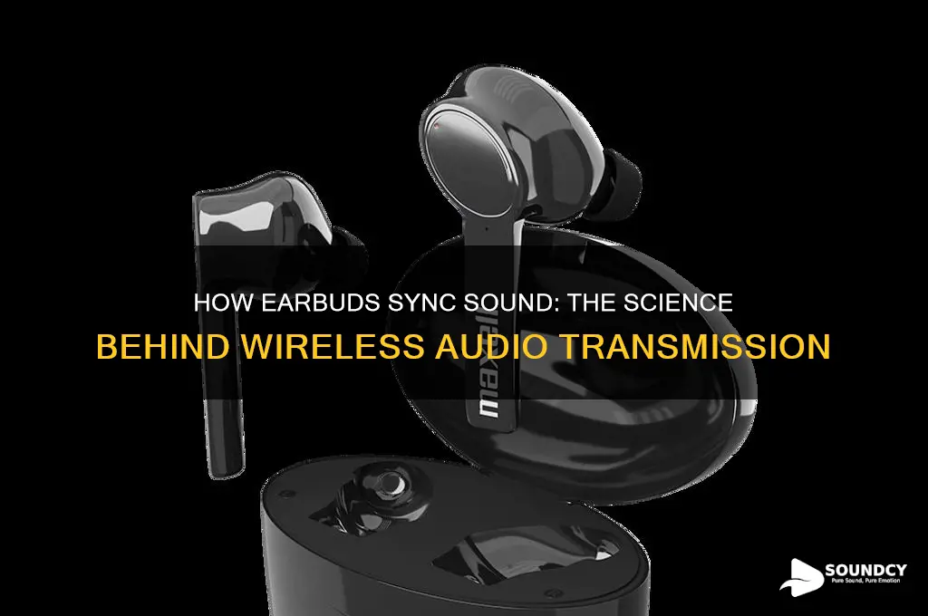 how does sound go from one earbud to another