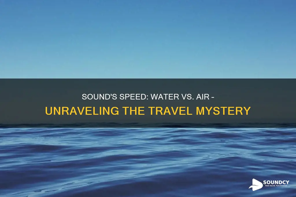 how does sound travel faster in water or air