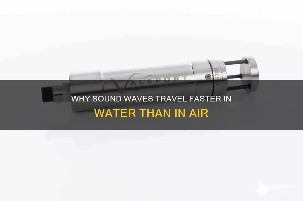 how does sound travel faster underwater