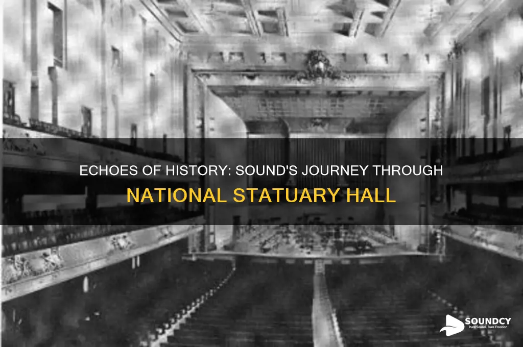 how does sound travel in the national statuary hall