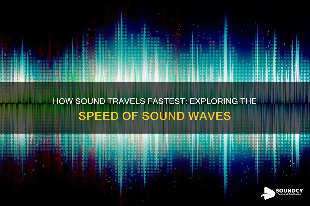 how does sound travel most quickly