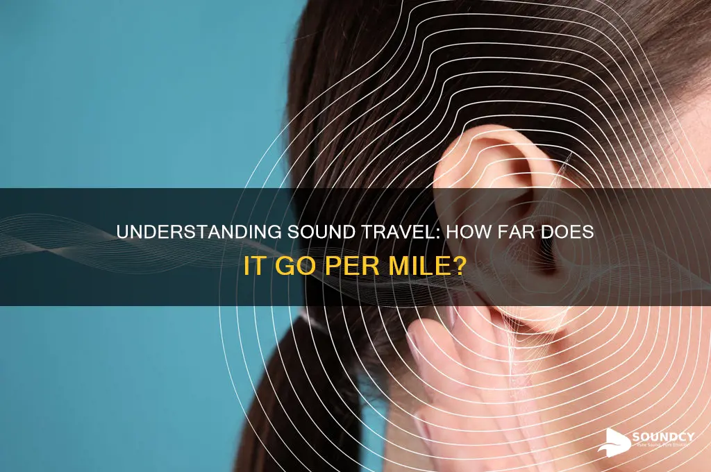 how does sound travel per mile