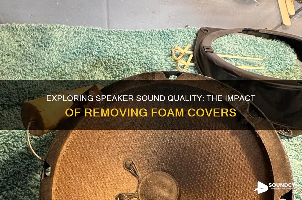 how does speaker sound without foam