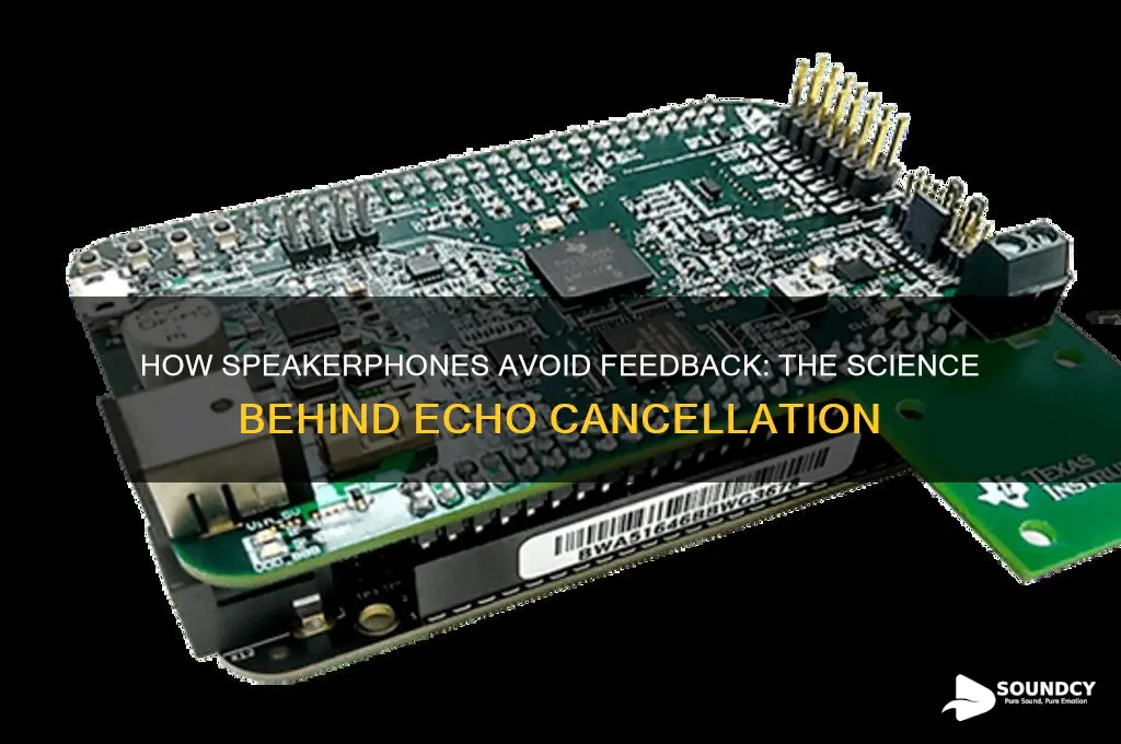 how does speakerphone not pick up its own sound