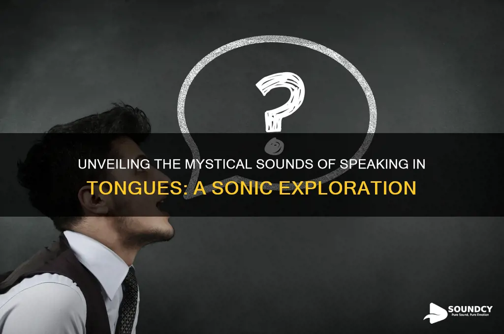 how does speaking in tongues sound