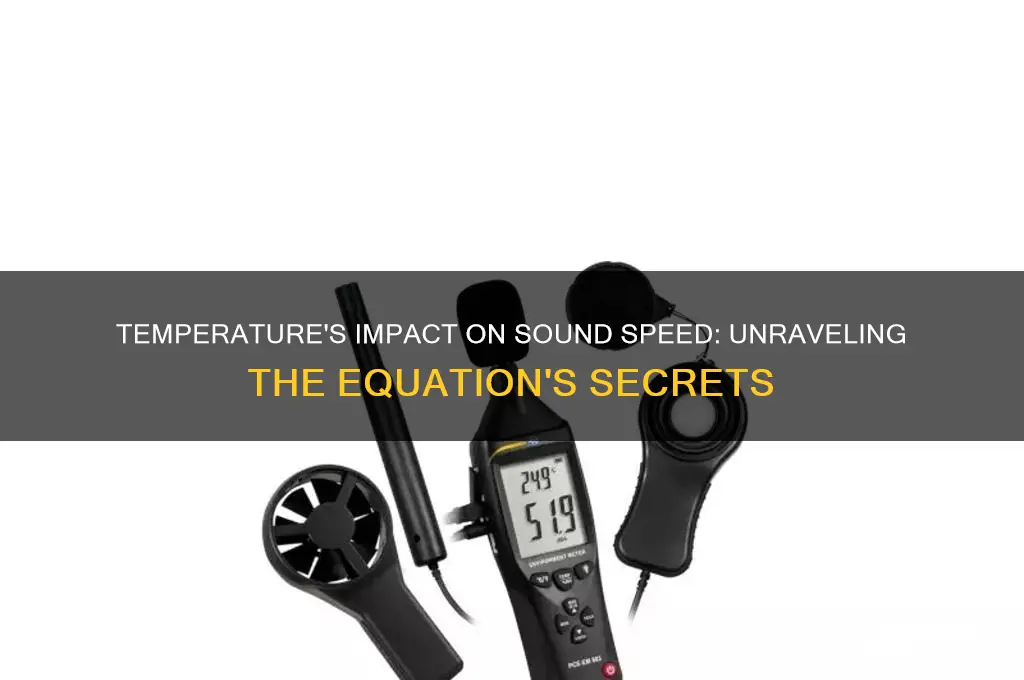 how does temperature affect the speed of sound equation