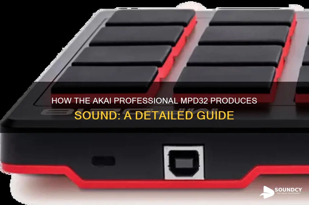 how does the akai professional mpd32 put out sound