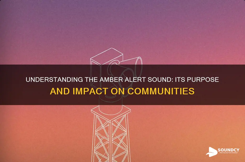 how does the amber alert sound