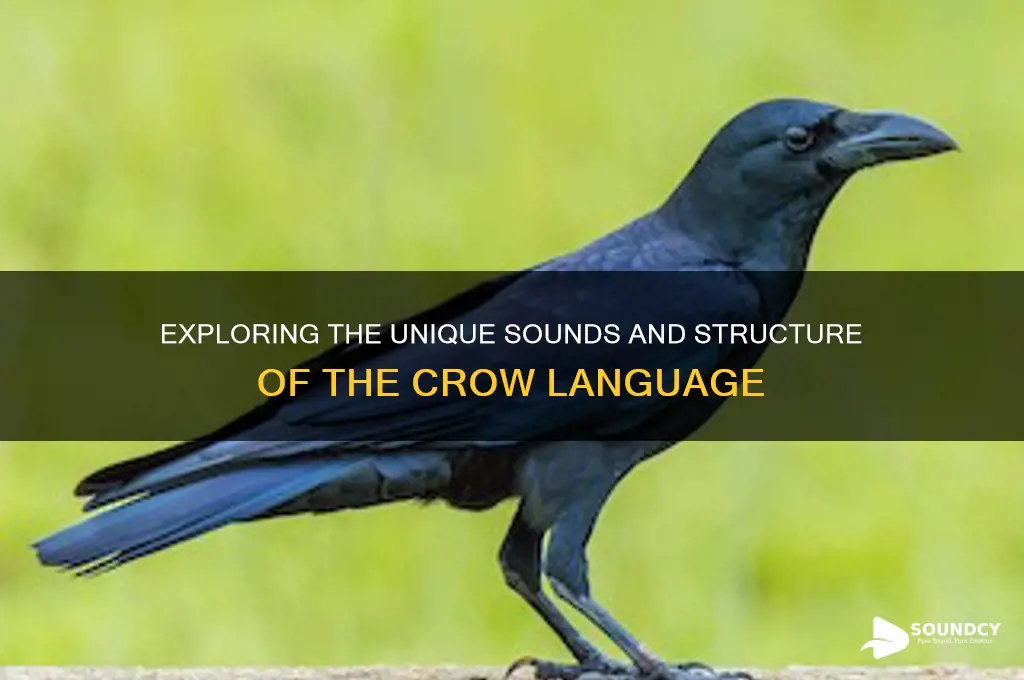 how does the crow language sound