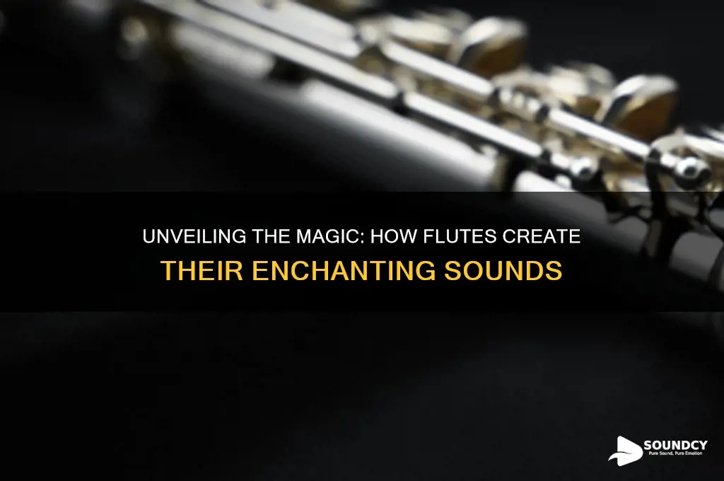 how does the flute prouduce sound