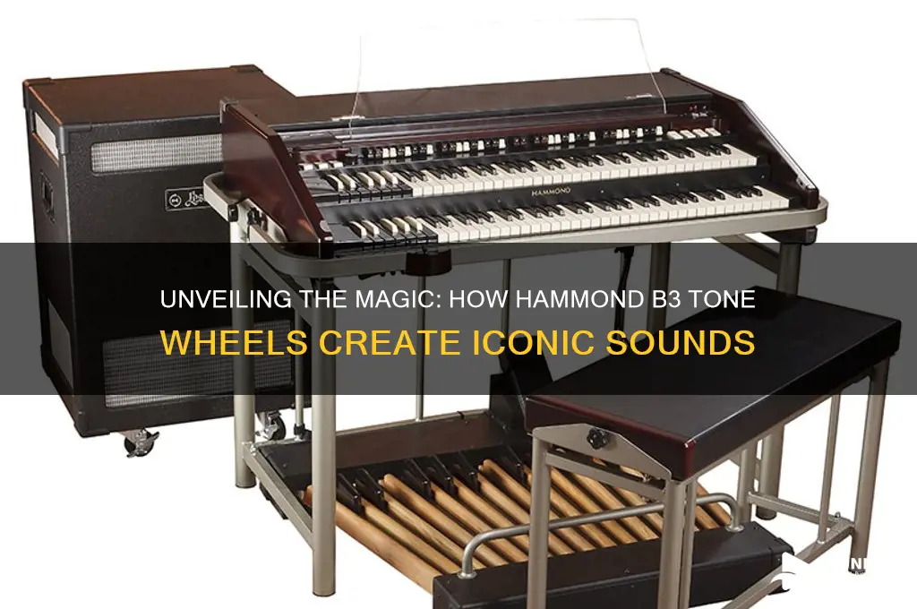 how does the hammond b3 tone wheels produce sound