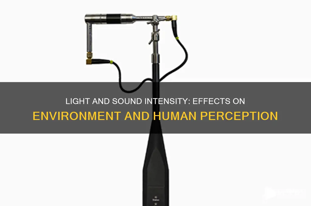 how does the intensity of light radiation and sound