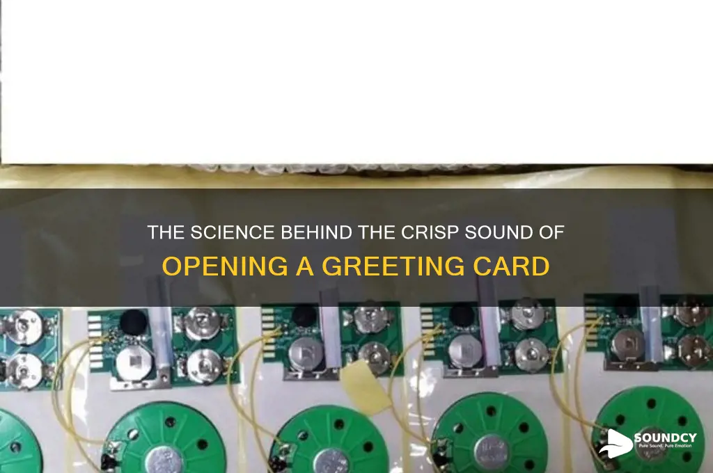 how does the opening a greeting card make sound