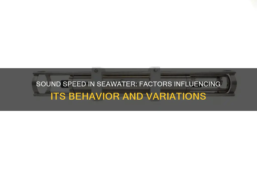 how does the speed of sound behave in seawater