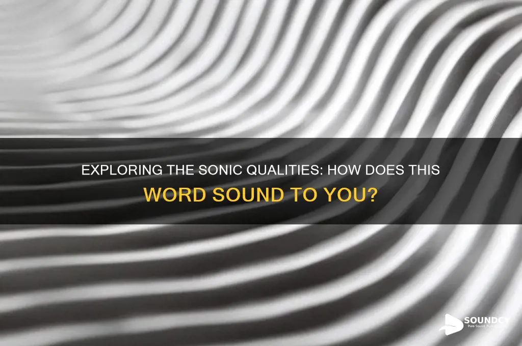 how does this word sound