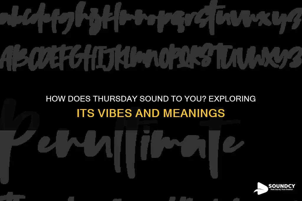 how does thursday sound to you