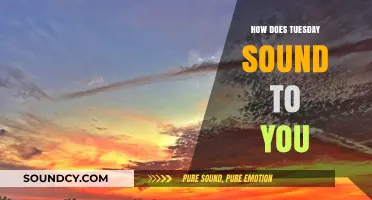 How Does Tuesday Sound to You? Exploring the Weekday's Unique Vibe