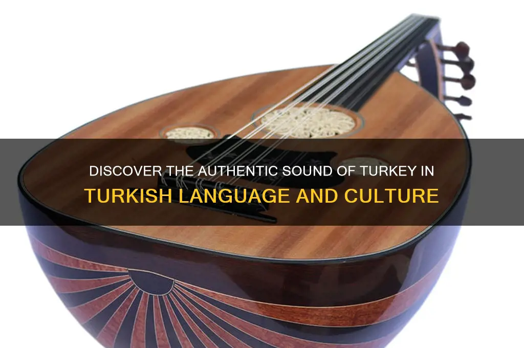 how does turkey sound in tukish
