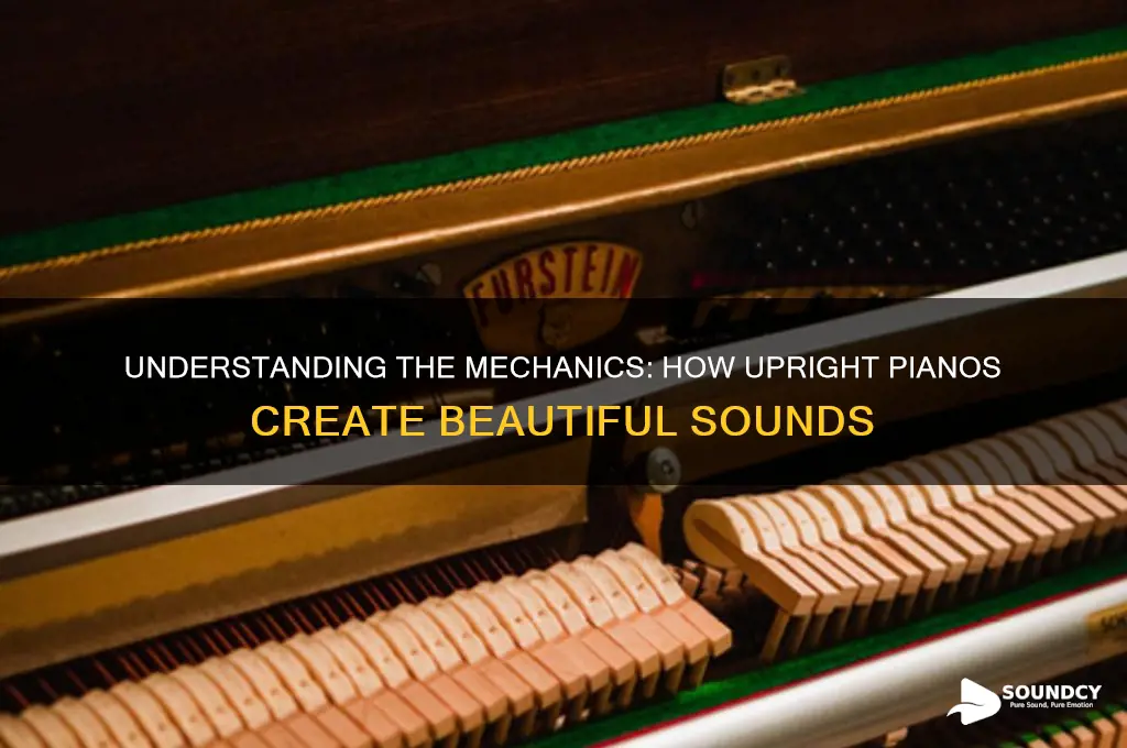 how does upright piano produce sound