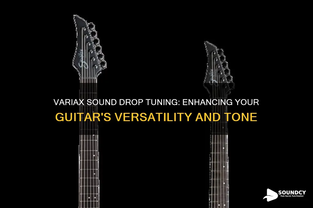 how does variax sound drop tuning