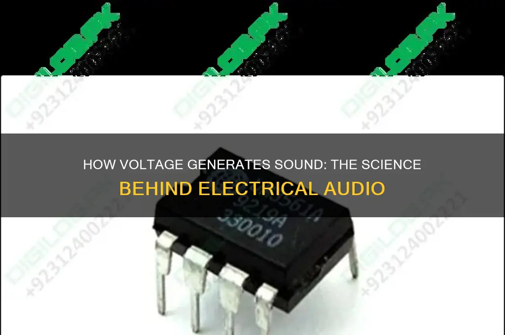how does voltage create sound