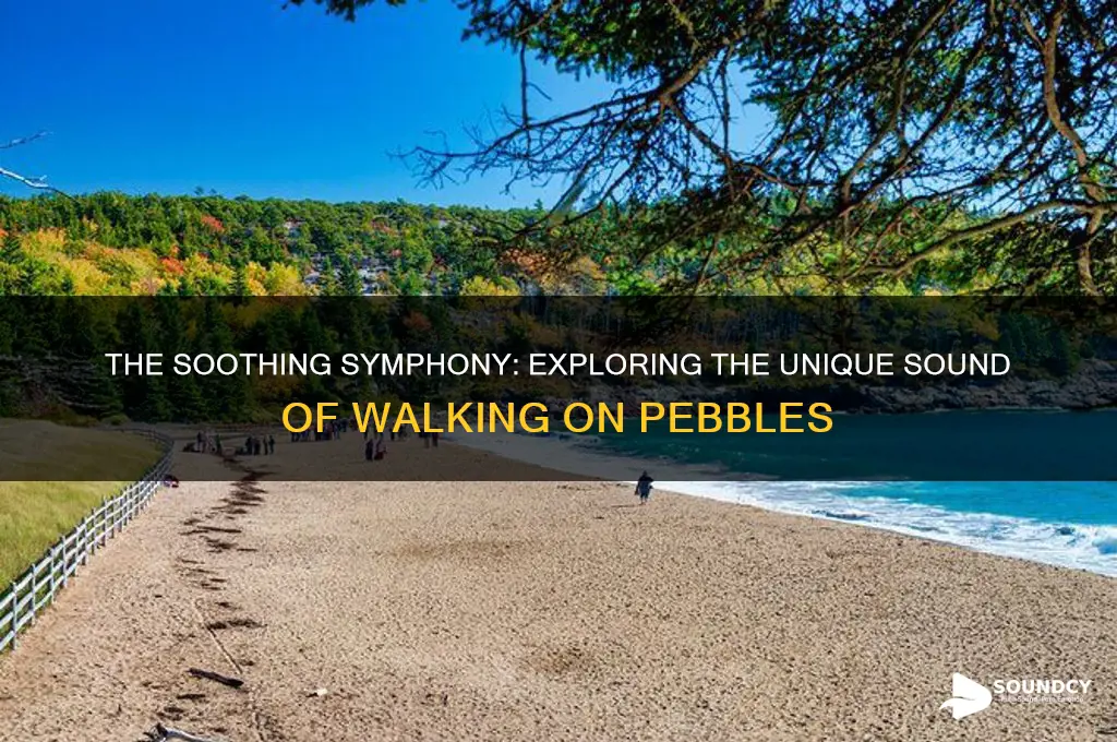 how does walking on pebbles sound