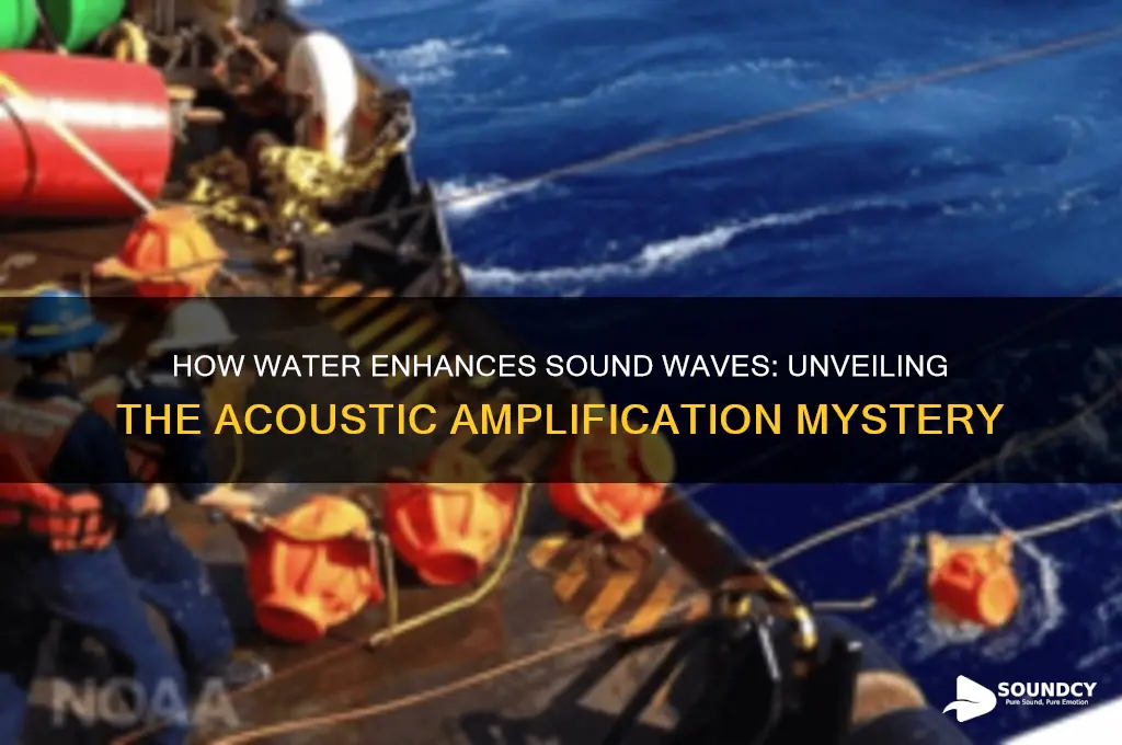 how does water amplify sound