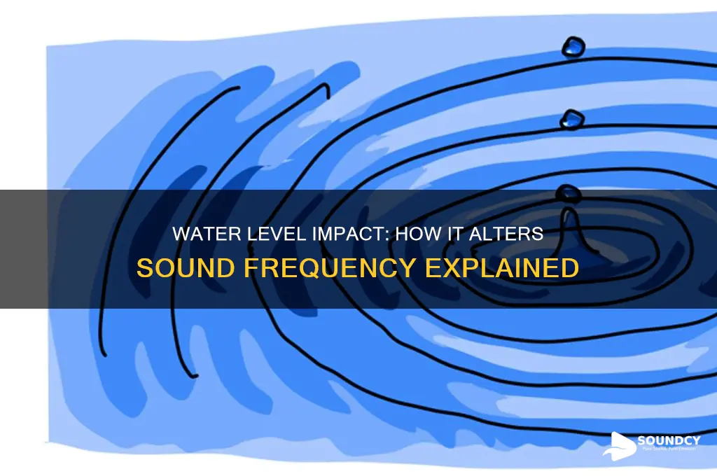 how does water level affect the frequency of sound
