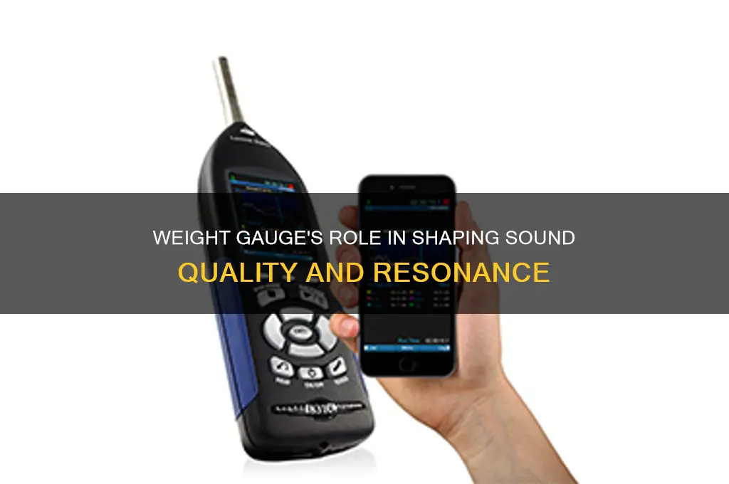 how does weight gauge impact sound
