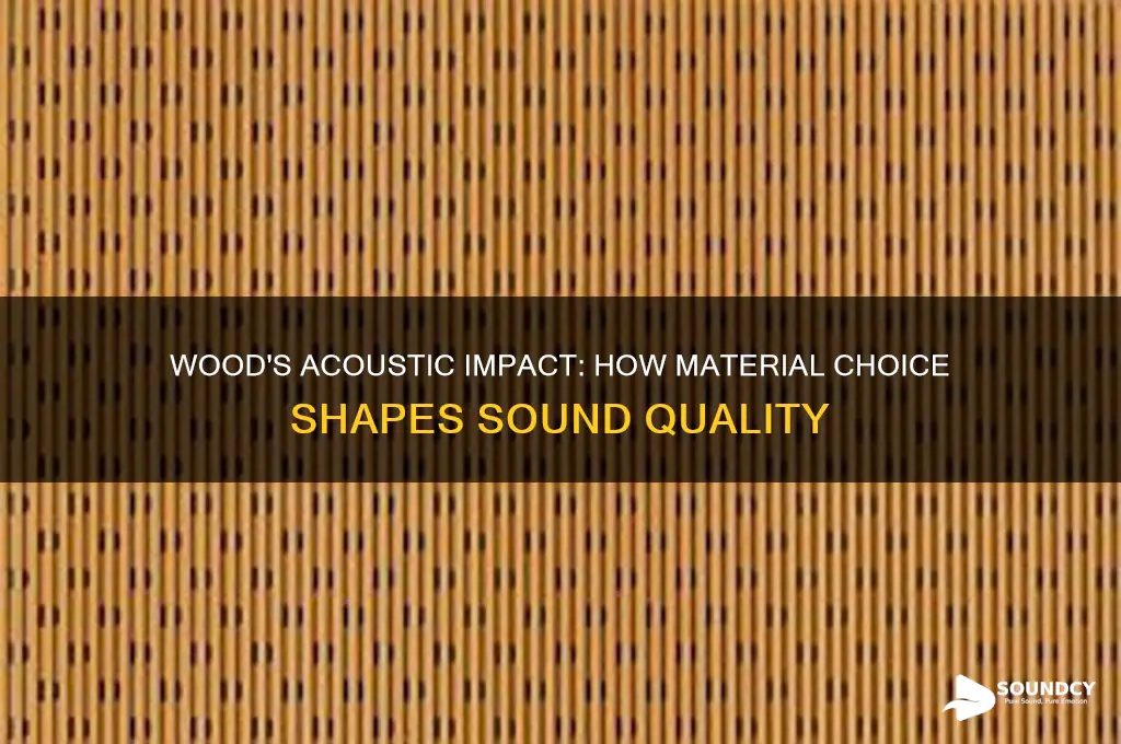 how does wood affect sound