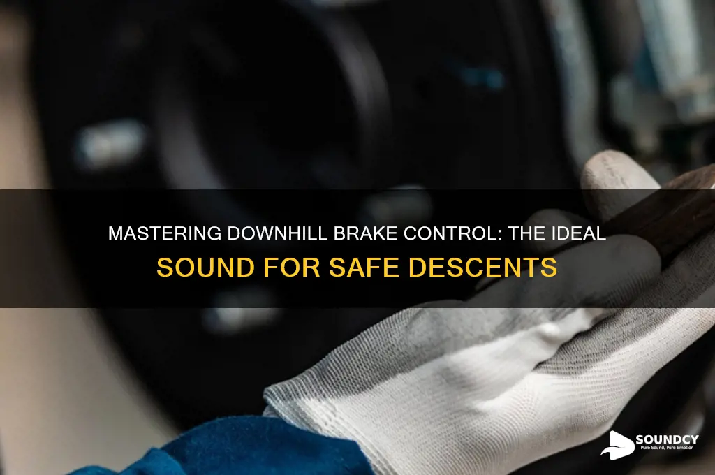 how downhill brake control should sound
