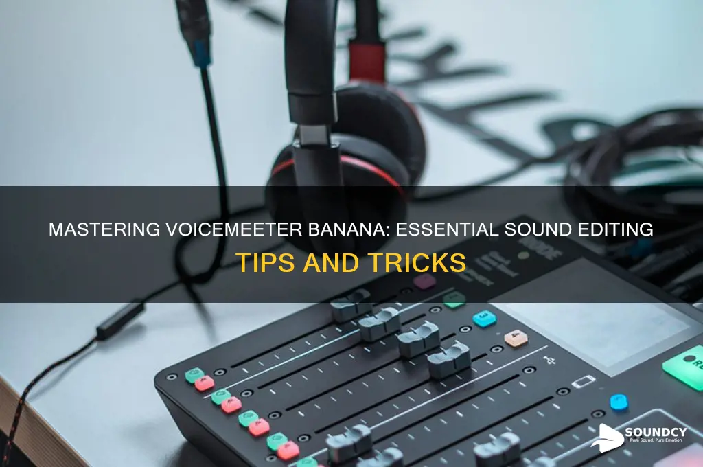 how edit sound voicemeeter banana