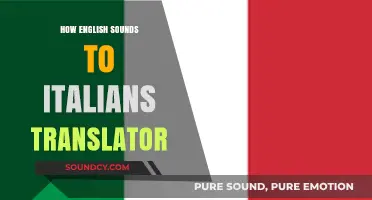 How English Sounds to Italians: A Translator's Perspective on Language Nuances