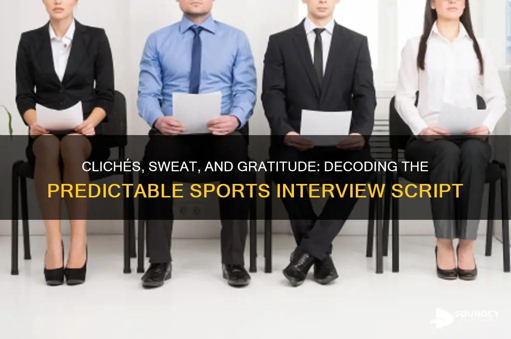 how every sports interview sounds
