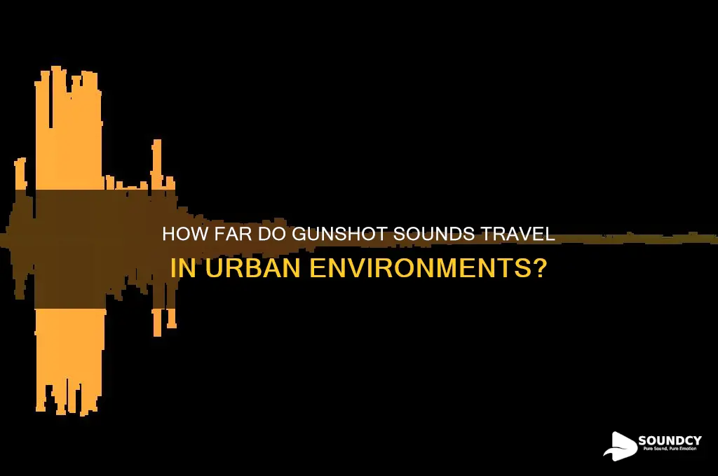 how far do gunshot sounds travel in a city