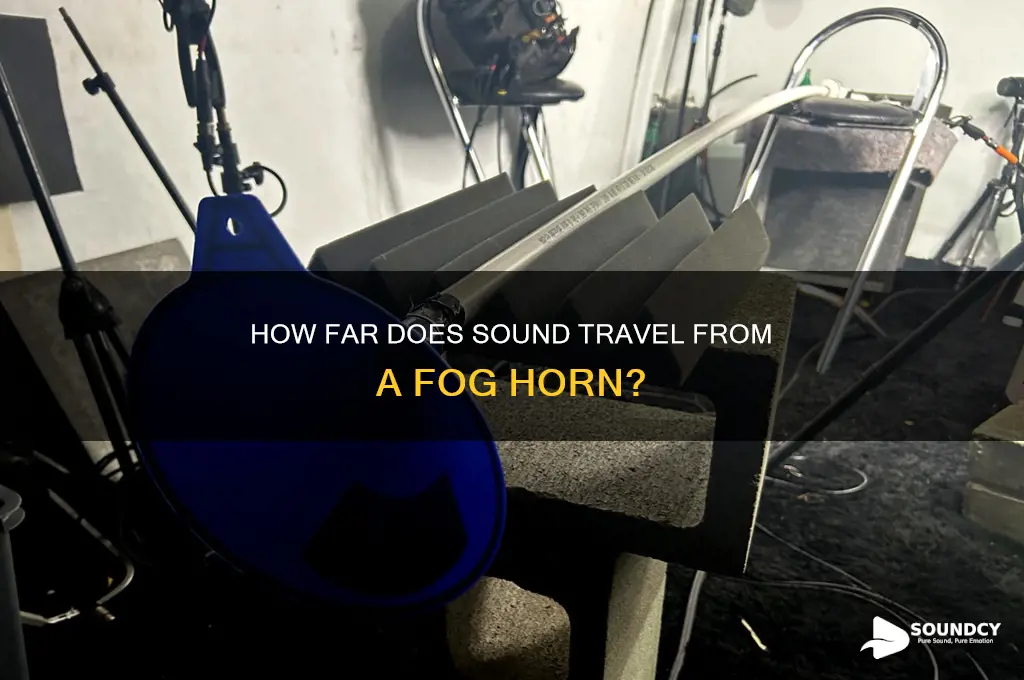 how far does sound from a fog horn travel