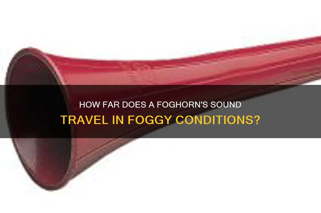 how far does the sound of a foghorn travel