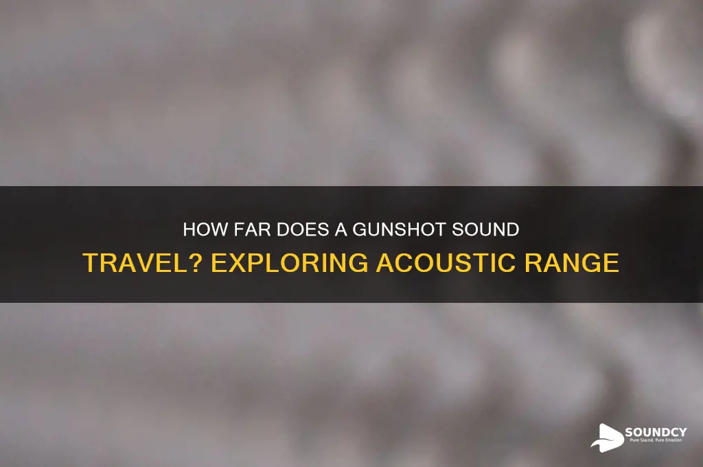 how far gunshot sound travel