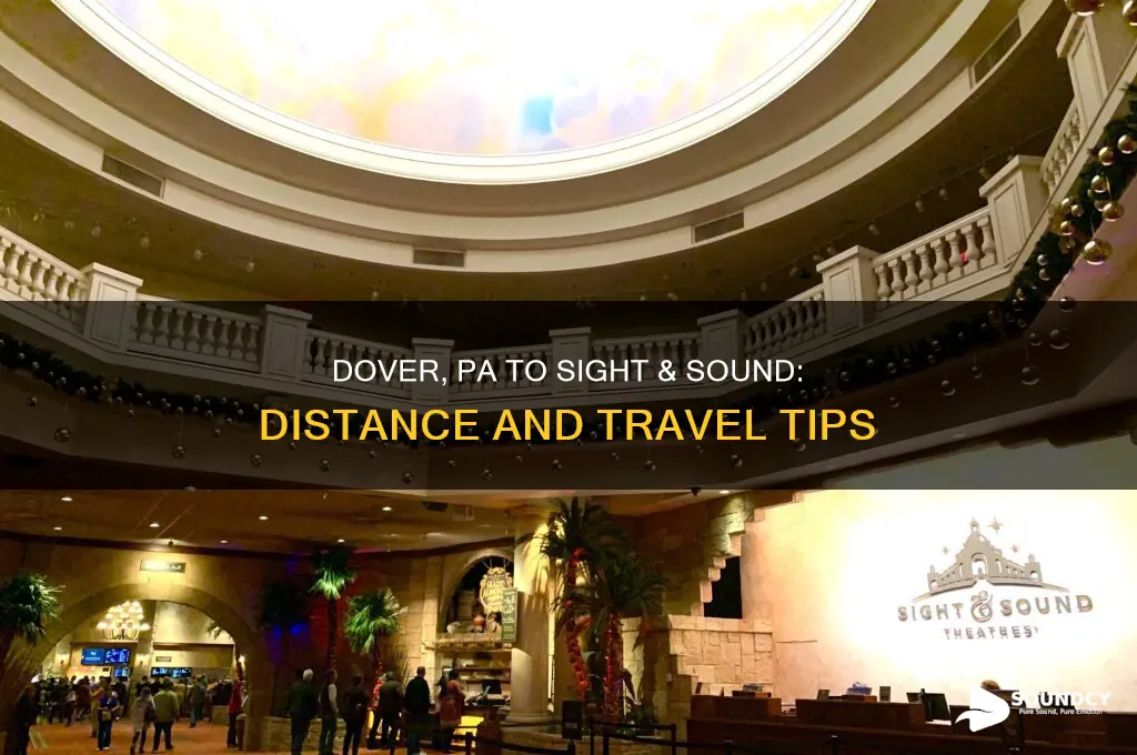 how far is dover pa from sight and sound
