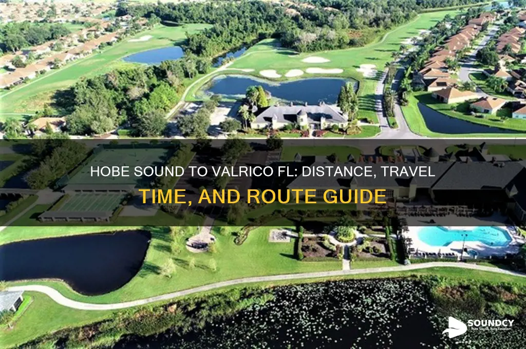 how far is hobe sound fl from valrico fl