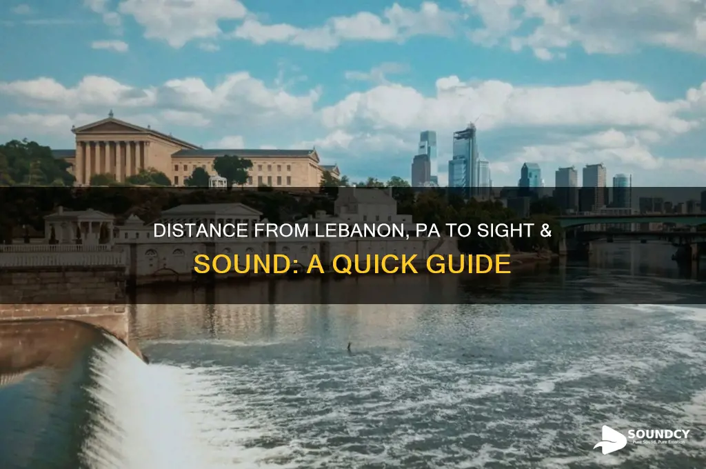how far is lebannon pa from sight and sound