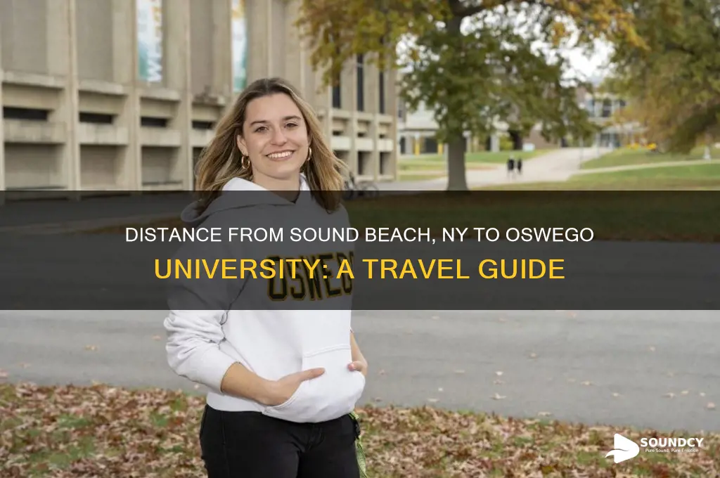 how far is oswego university from sound beach ny