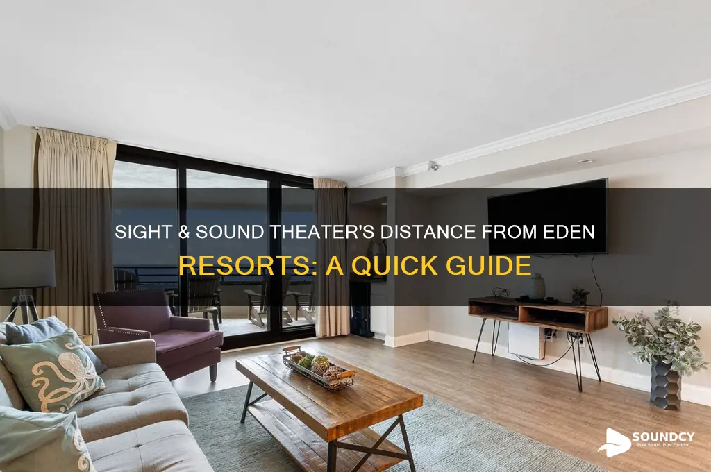 how far is sight n sound from eden resots